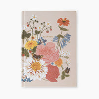 Linen-Bound Undated Weekly Planner | Garden Flora