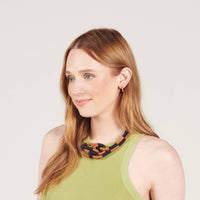 Checkered Double Dragon Necklace