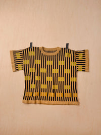 Bauhaus Short Sleeve Sweater Tee | Peridot