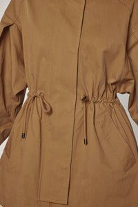 Tie Waist Utility Jacket | Khaki