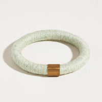 Simple Textile Bangle | Mint Wool