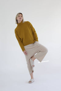 Cashmere Wool Knit Pants | Oatmeal