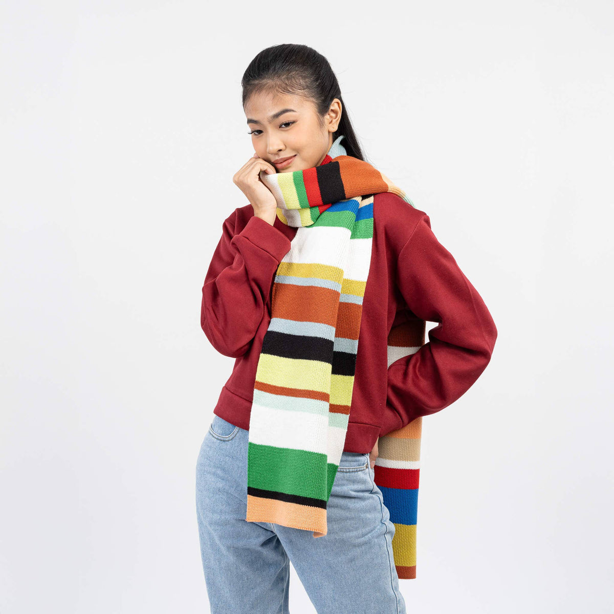 Multi Stripe Big Scarf | Sport