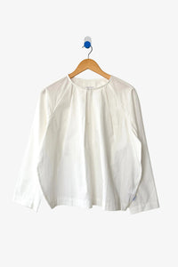 Julienne Long Sleeve Top | White