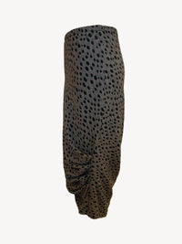 Caterpillar Long Skirt + Tube Dress | Jacquard Dbl Knit Dots