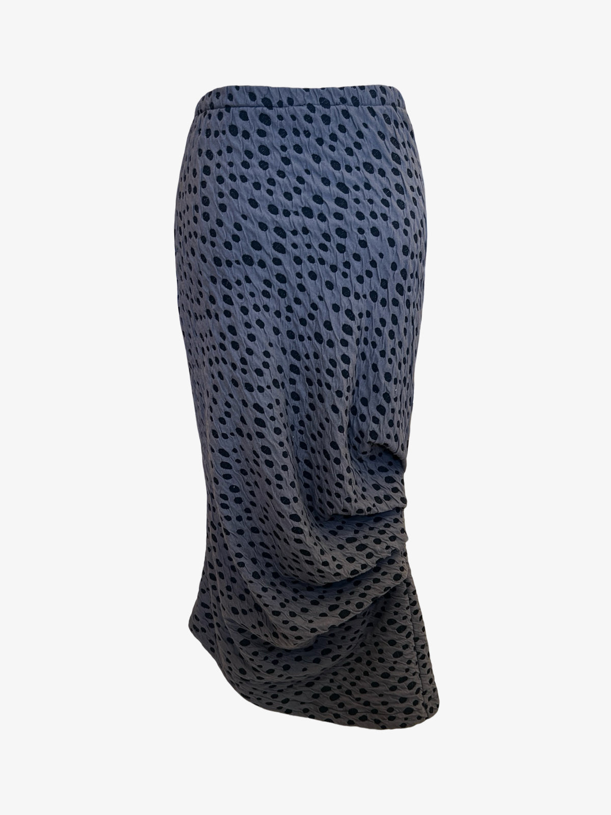 Caterpillar Long Skirt + Tube Dress | Jacquard Dbl Knit Dots