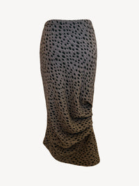 Caterpillar Long Skirt + Tube Dress | Jacquard Dbl Knit Dots