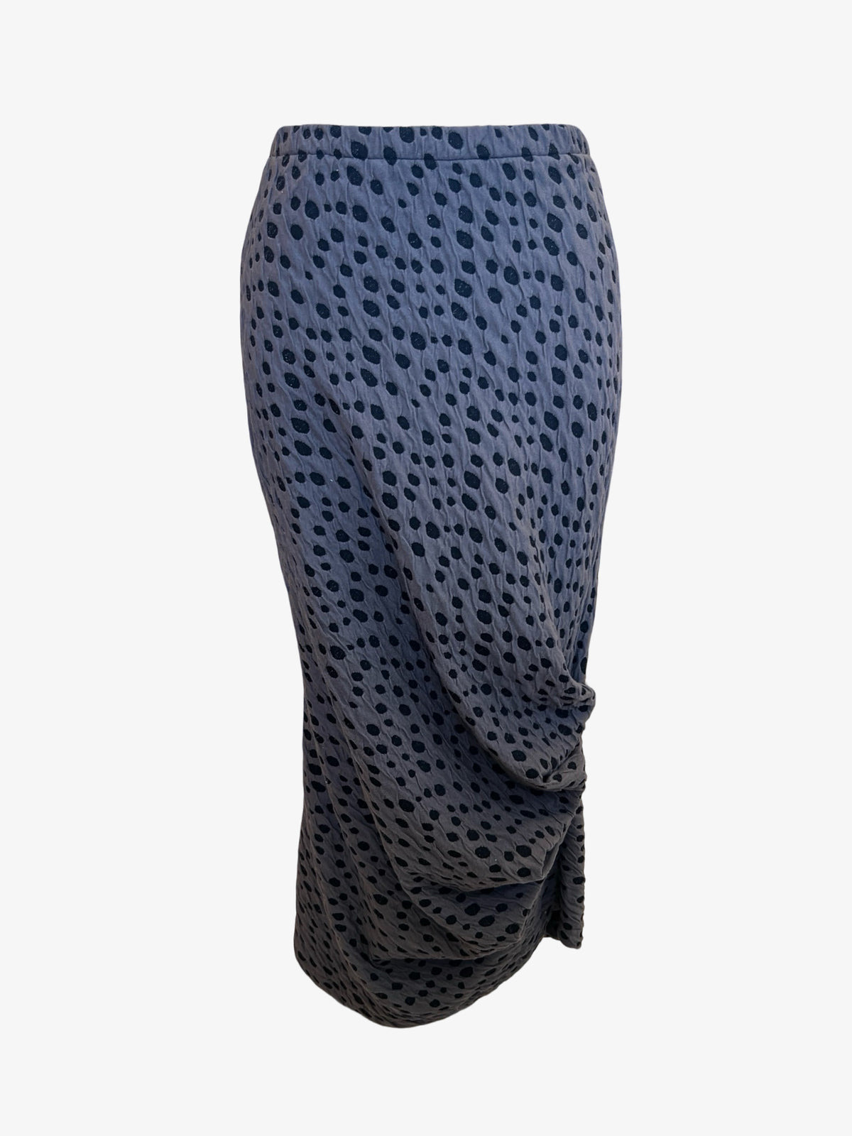 Caterpillar Long Skirt + Tube Dress | Jacquard Dbl Knit Dots