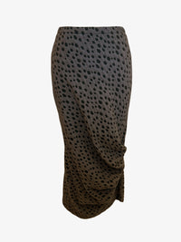 Caterpillar Long Skirt + Tube Dress | Jacquard Dbl Knit Dots