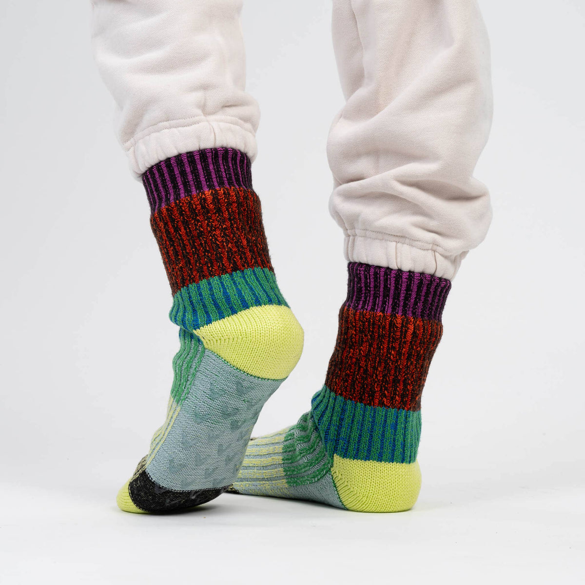 Mosaic House Socks | Lime Cobalt
