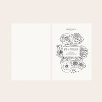 Linen-Bound Undated Weekly Planner | Garden Flora