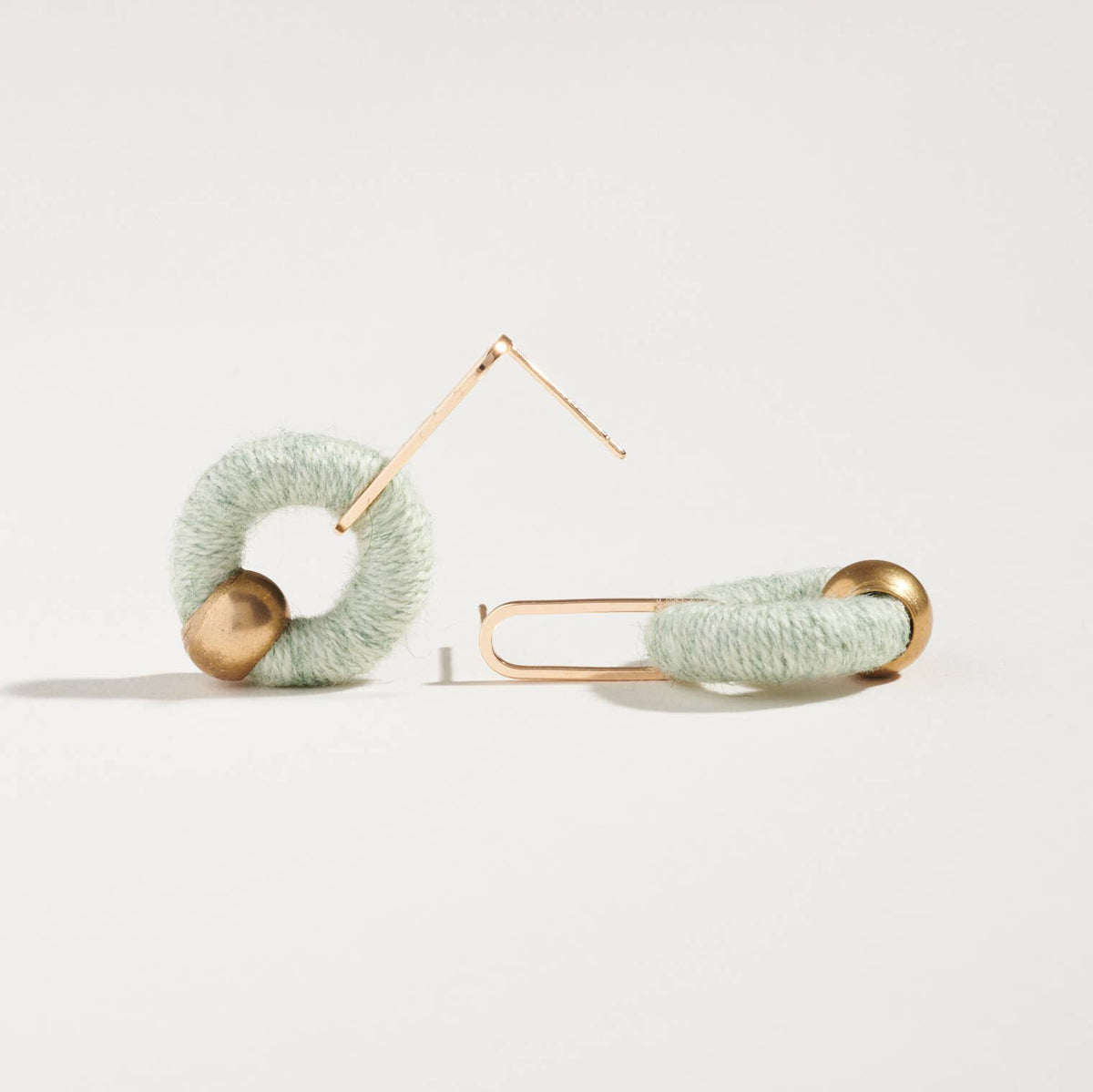 Mandy Earrings | Mint Wool