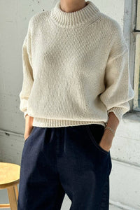 Zoe Cotton Sweater | Naturel