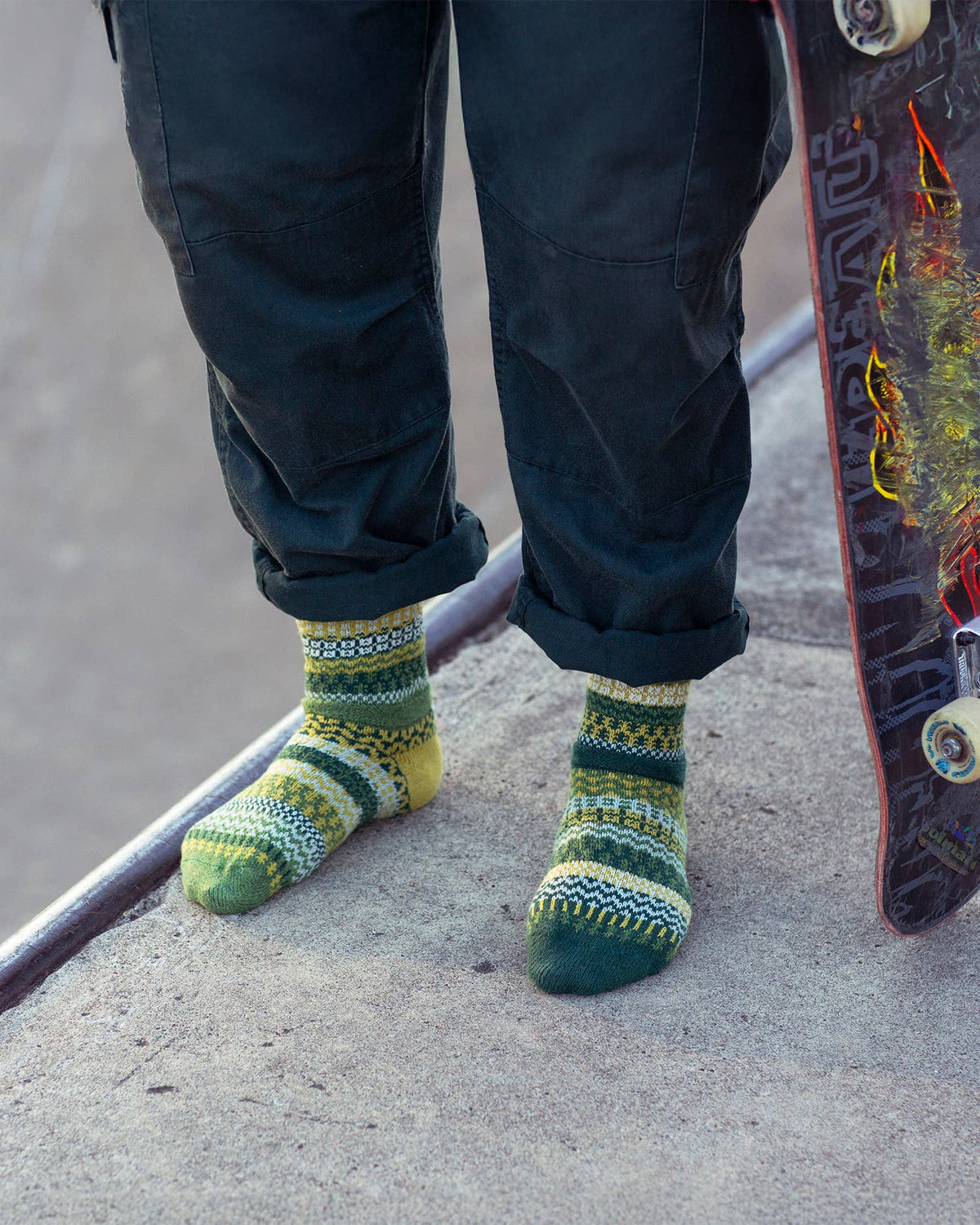 Mismatched Cotton Crew Socks | Fiddlehead