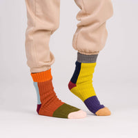 Mismatch House Socks | Desert