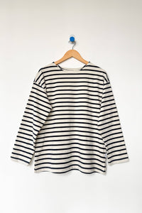 Marseille Top | Navy Stripe On Cream