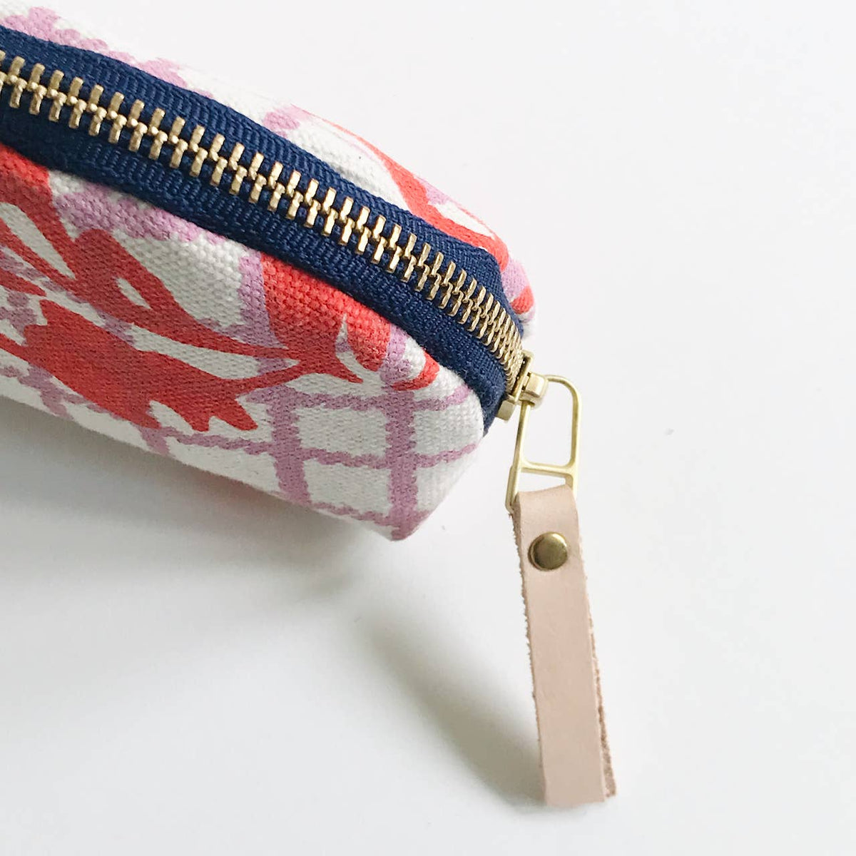 Darlene Zip Pouch | Orange + Lilac Betty
