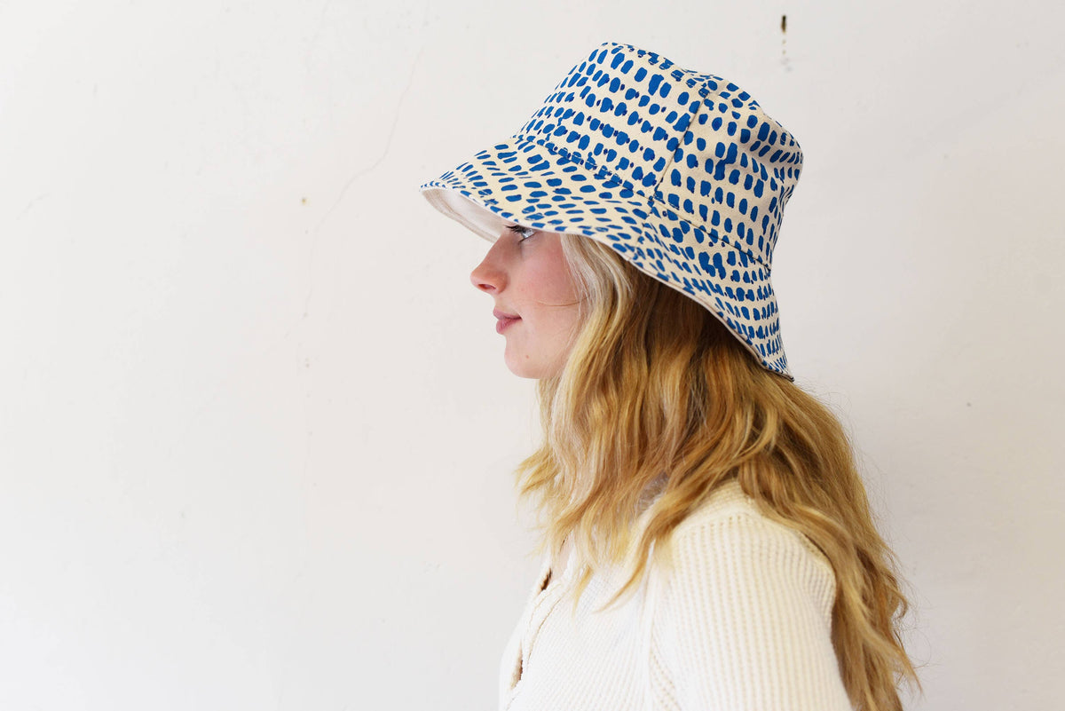 Bucket Hat | Royal Double Dot