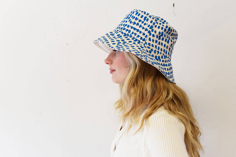 Bucket Hat | Royal Double Dot