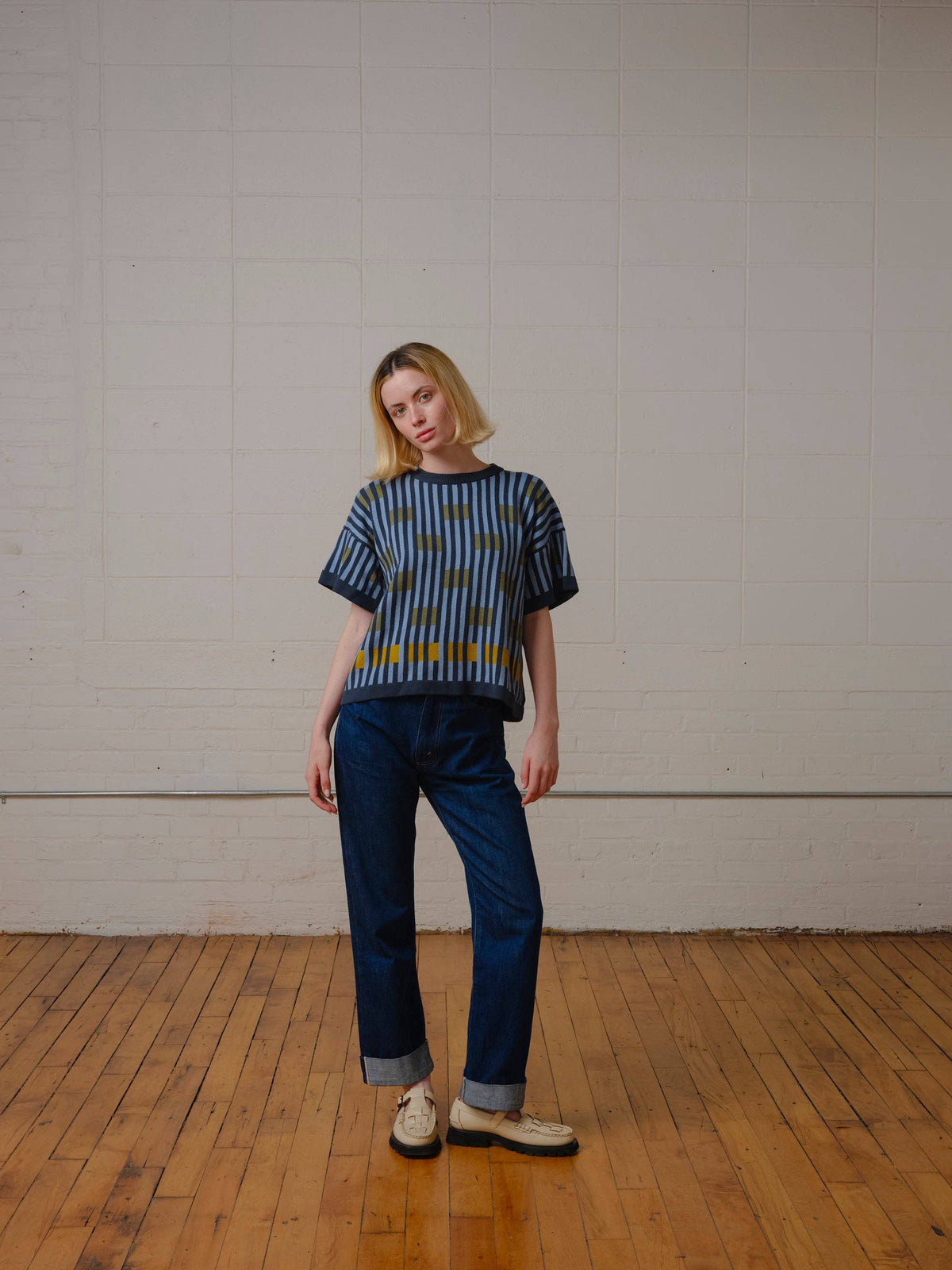 Bauhaus S/S Sweater Tee | Lazurite