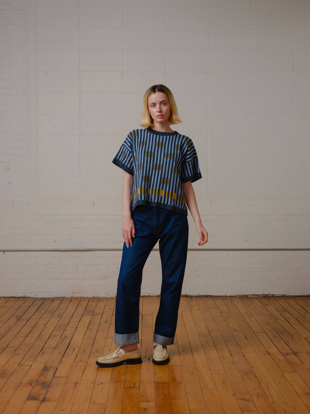 Bauhaus S/S Sweater Tee | Lazurite