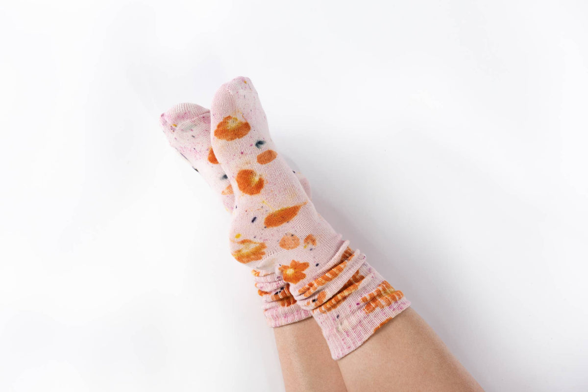 Flower Power Bamboo Sock | Pink Floral