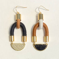 Simpatico Earrings | Sienna/Noir/Fog