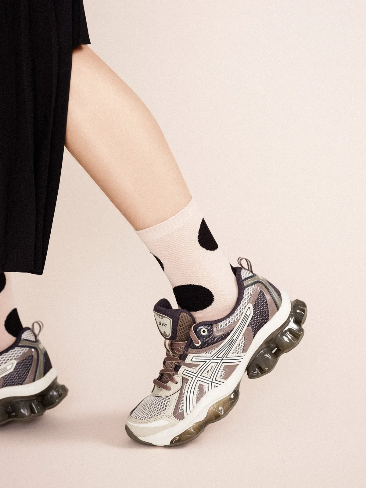 Rie Crew Socks | Blush