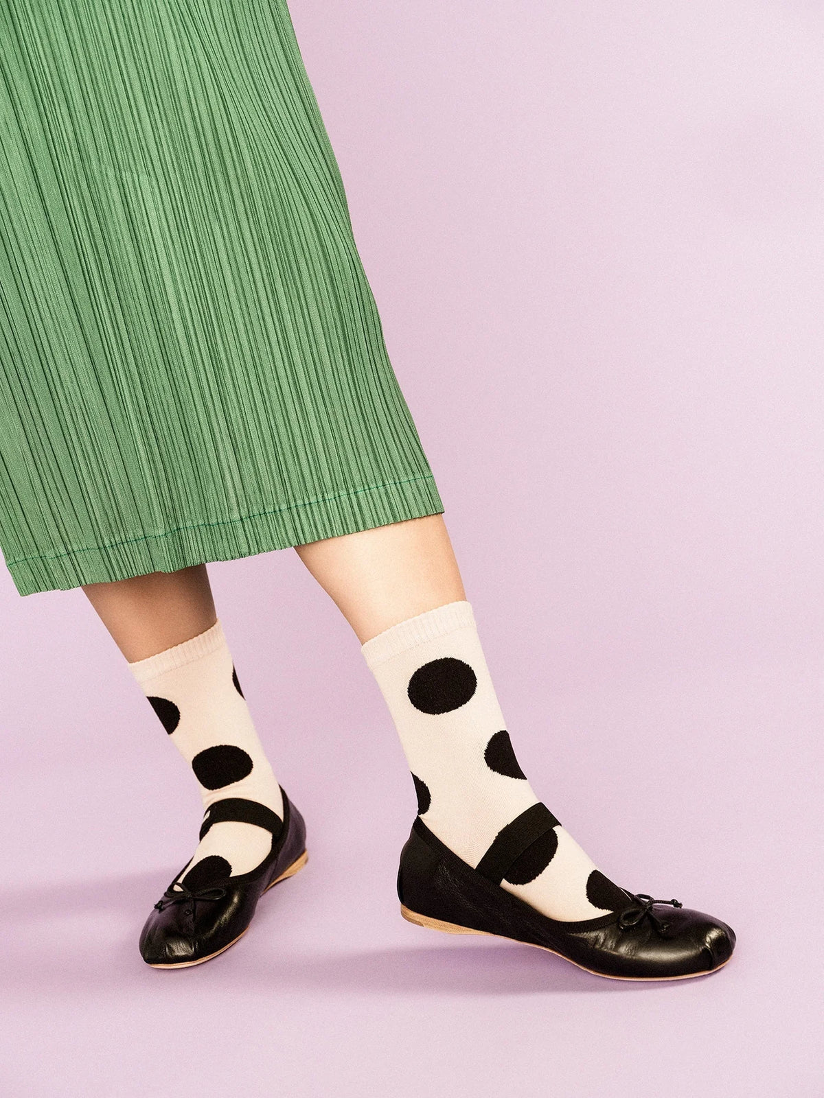 Rie Crew Socks | Blush