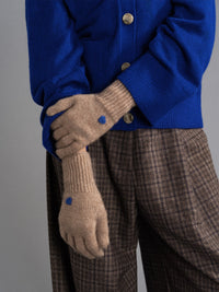 Cashmere Heart Gloves | Fawn