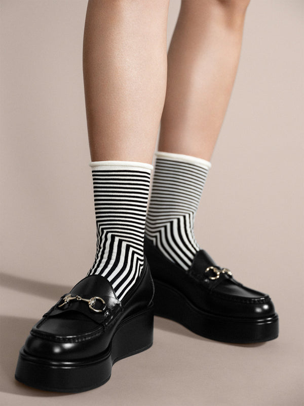 Corbusier Crew Socks | Black