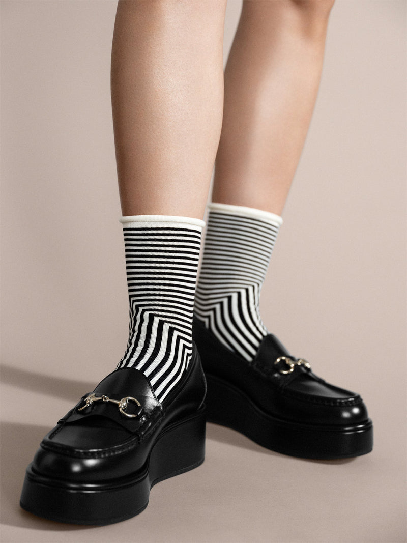 Corbusier Crew Socks | Black