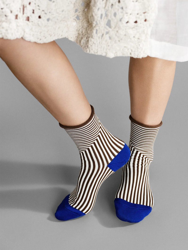 Corbusier Crew Socks | Brown