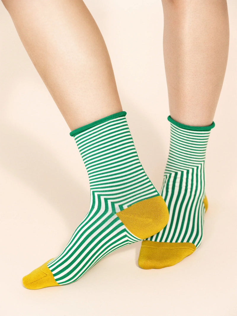 Corbusier Crew Socks | Green
