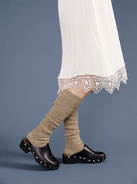 Shaggy Alpaca OTK Socks | Oatmeal