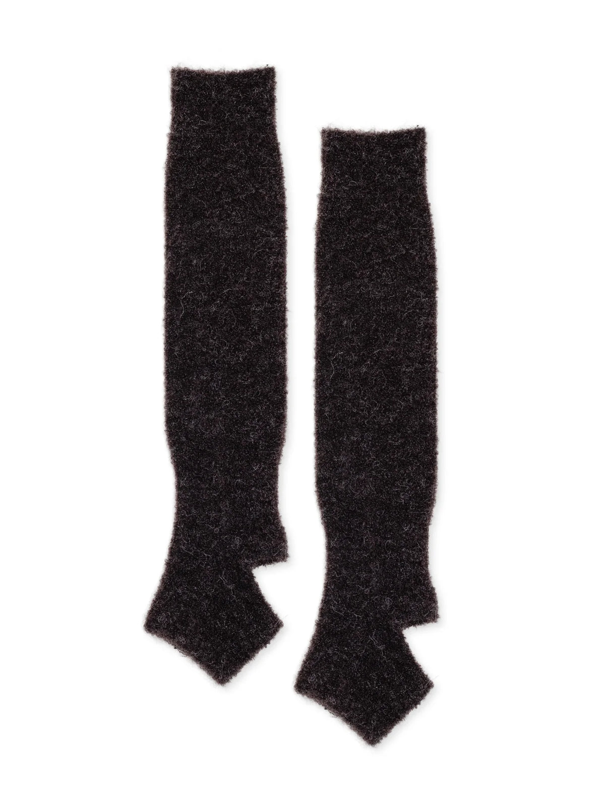 Alpaca Boucle Slouchy Legwarmer | Charcoal