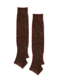 Alpaca Boucle Slouchy Legwarmer | Espresso