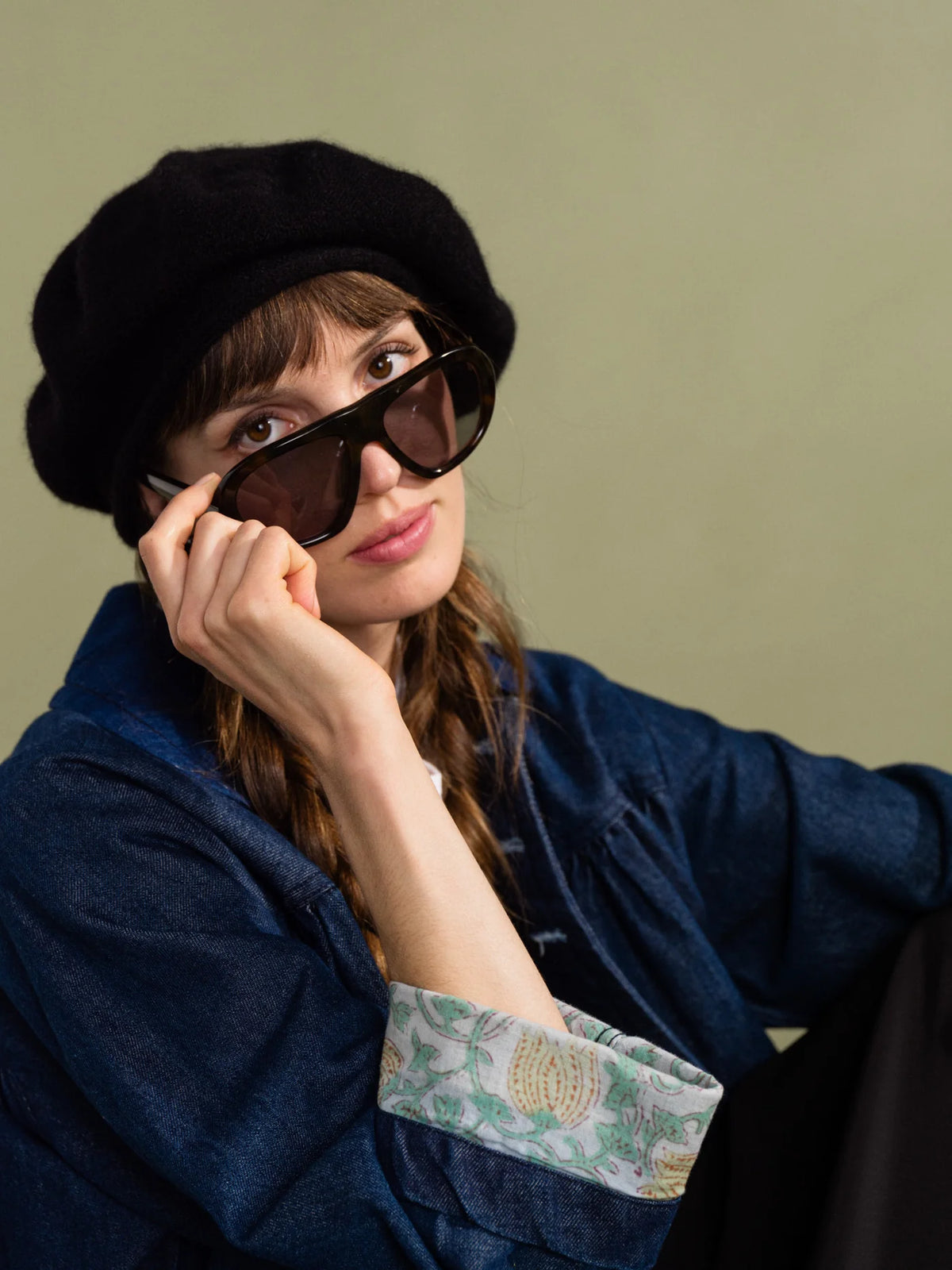 Cashmere Beret | Black