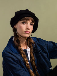 Cashmere Beret | Black