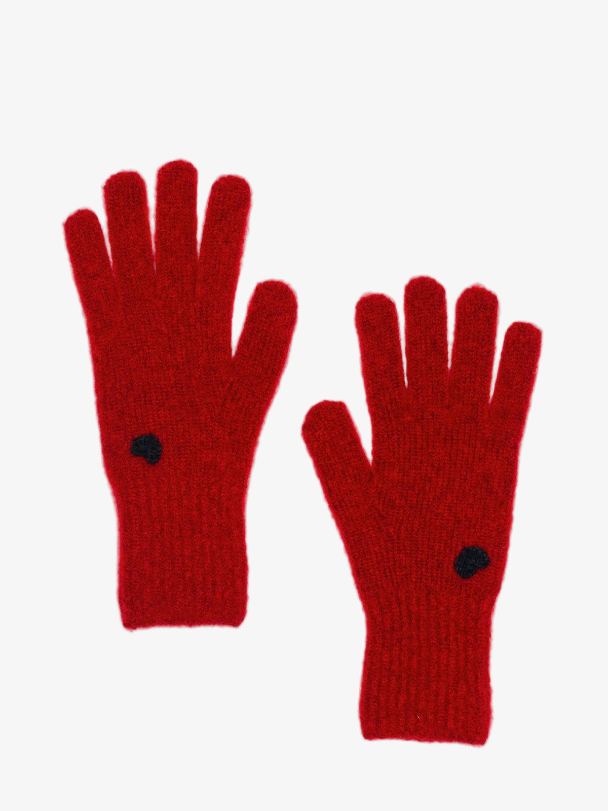 Cashmere Heart Gloves | Red