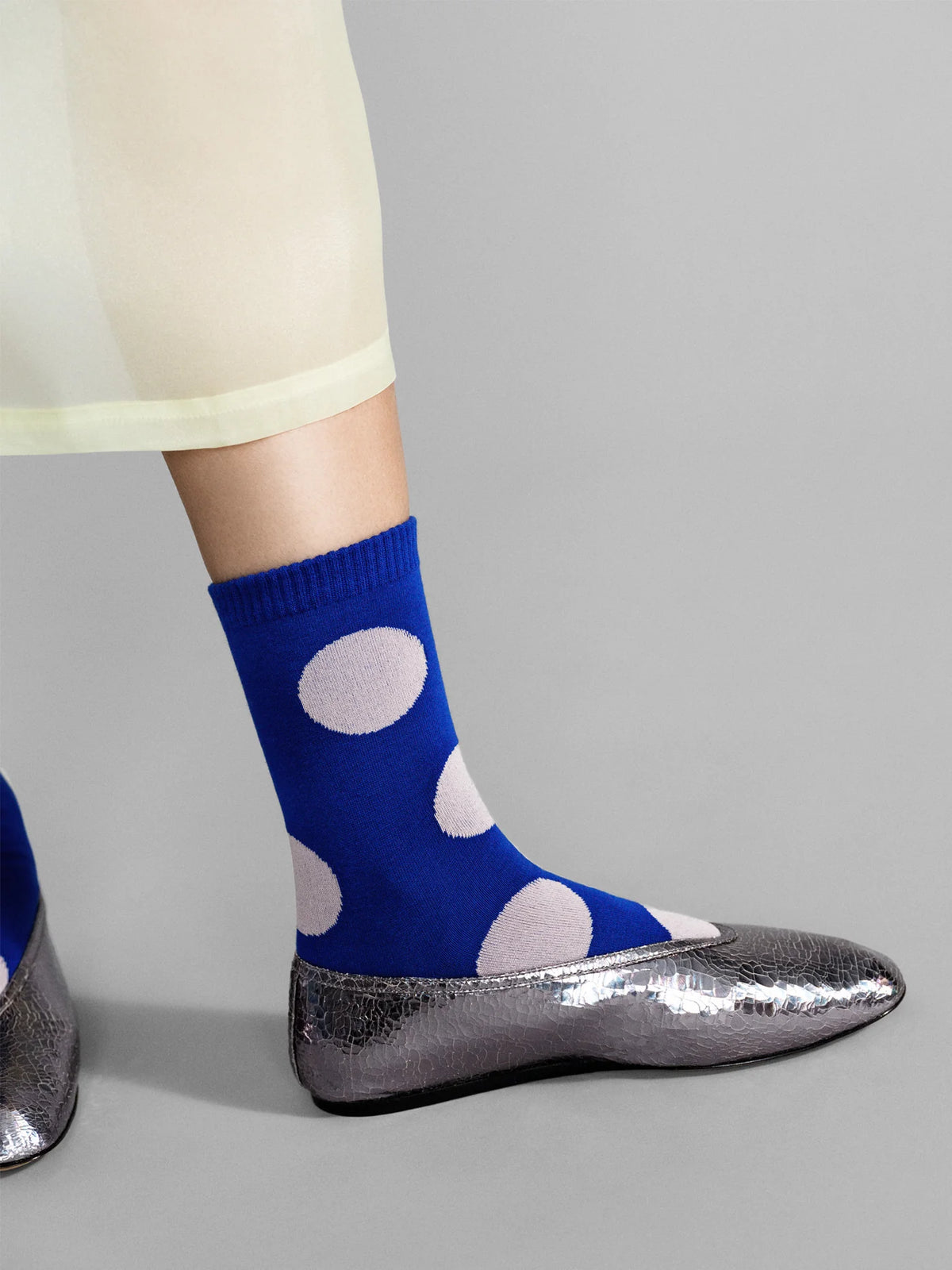 Rie Crew Socks | Cobalt