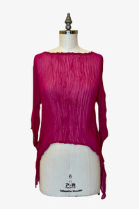 Sheer Twisted Square Top | Orchid