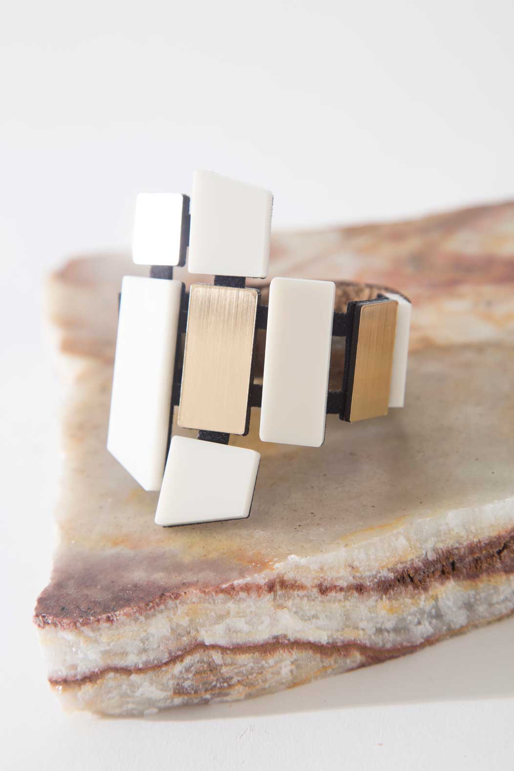 Piet Bracelet | Ivory Gold