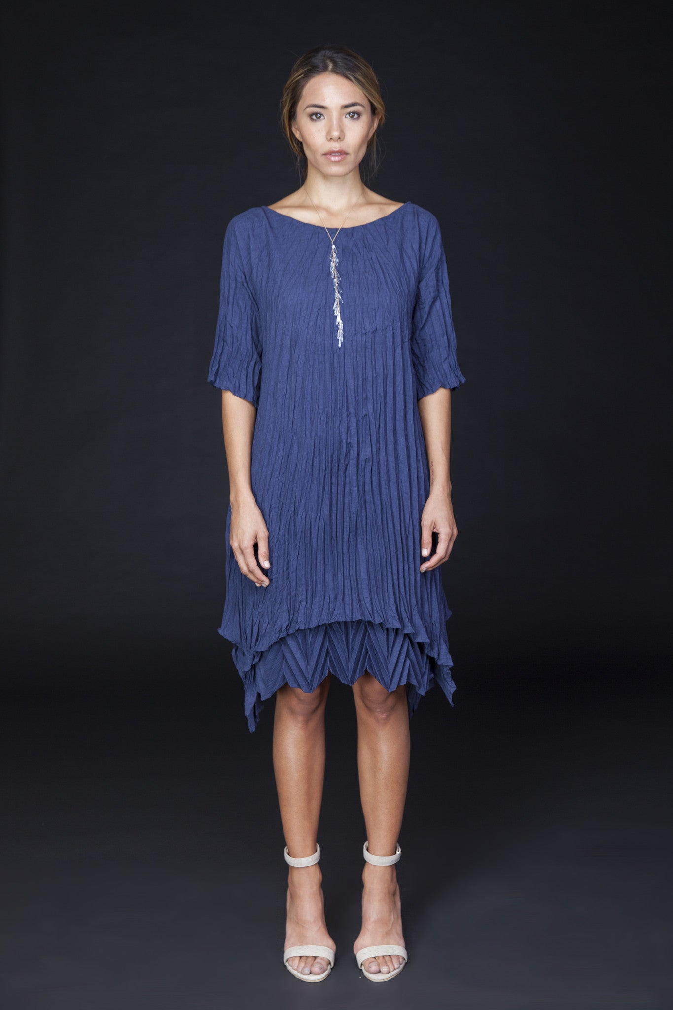 Twisted Lava Dress | Navy – Carol Young | Undesigned