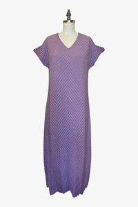 Reversible Chevron Maxi Dress | Lilac