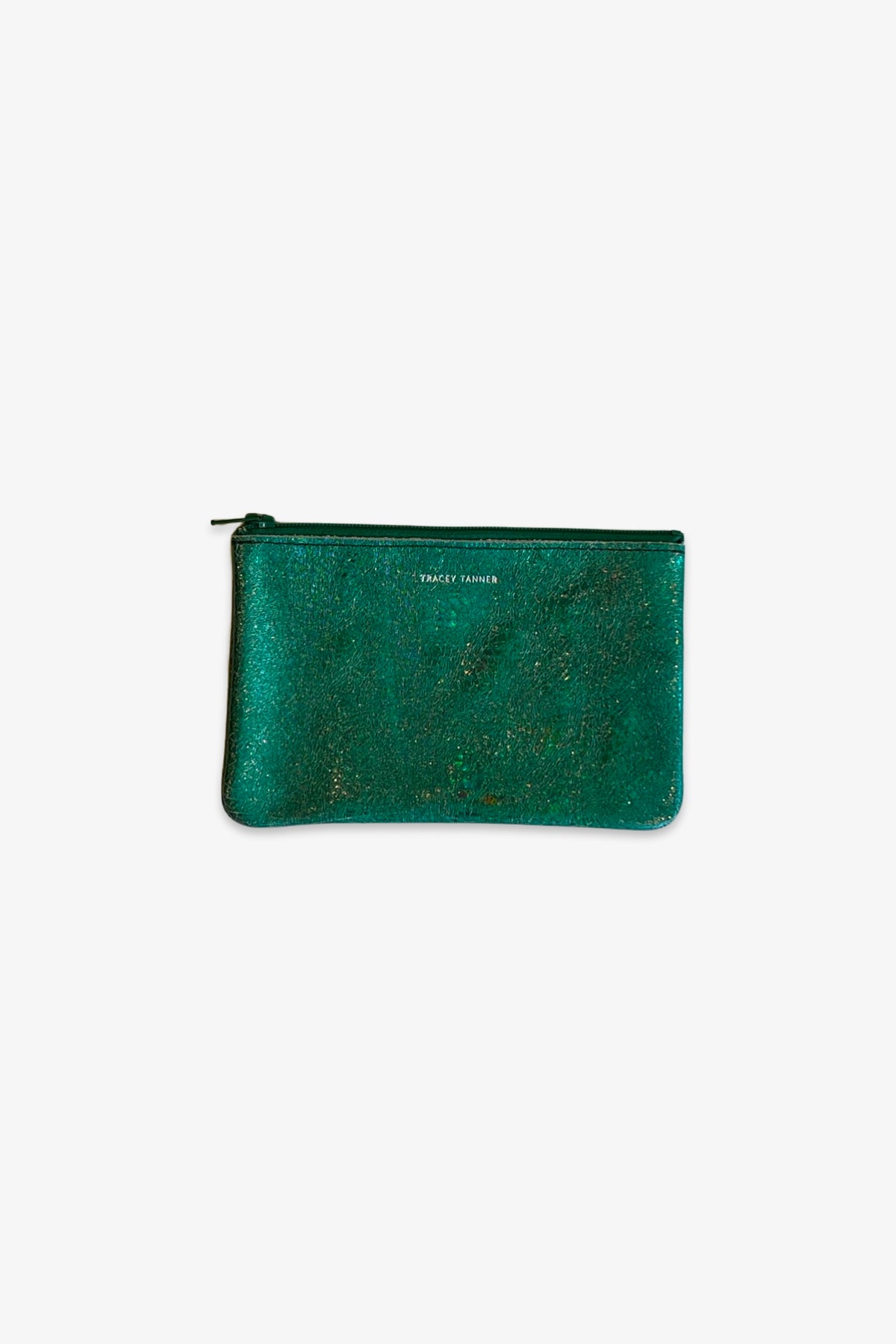 Small Zip Pouch | Hologram Jade