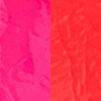 Medium Color Block Zip Pouch | Fluoro Pink + Fluoro Red