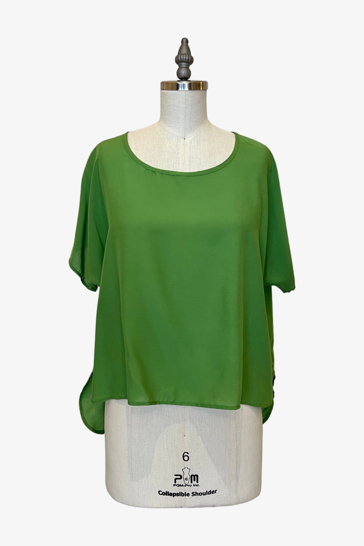 Cropped Easy Tee | Green Apple