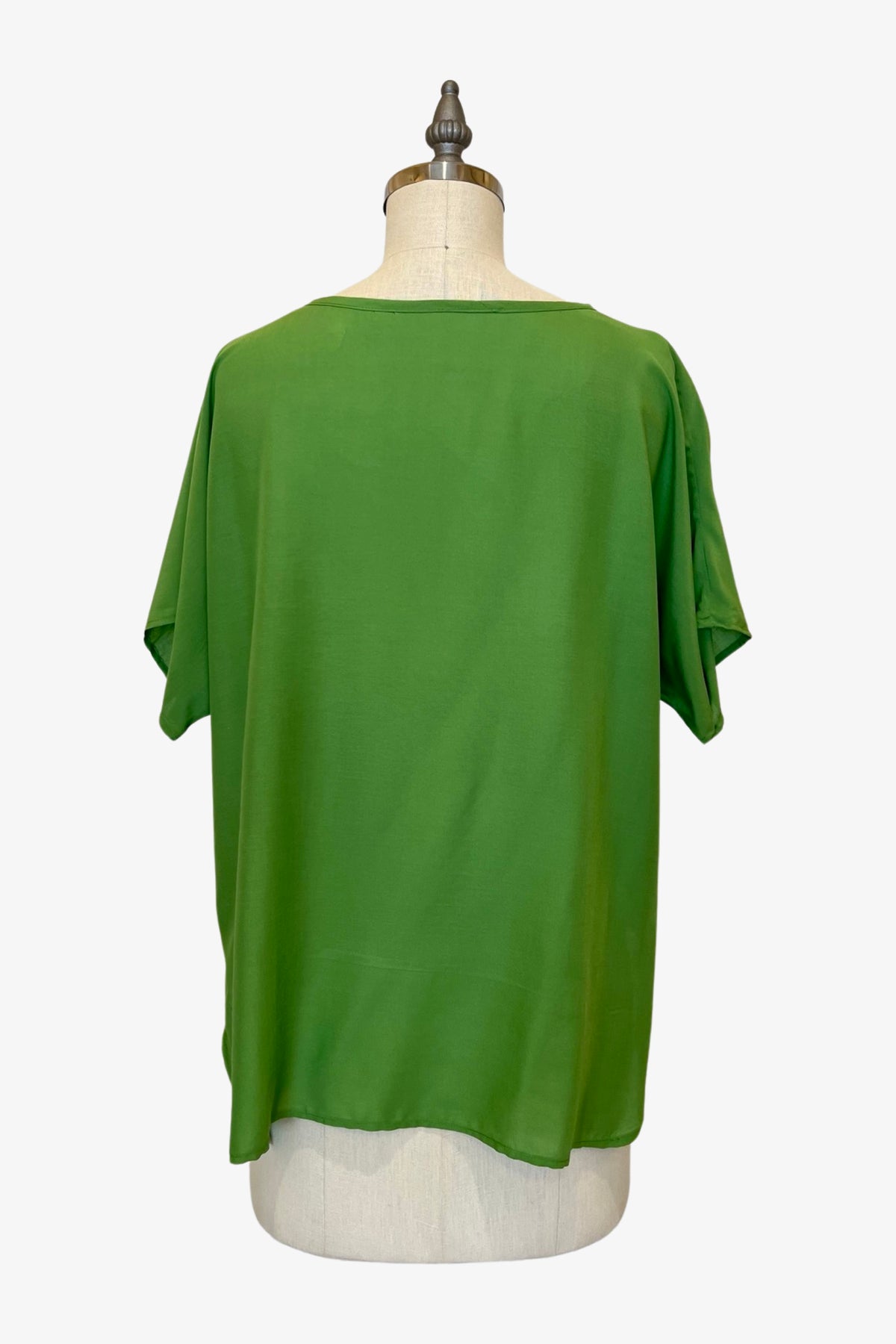 Cropped Easy Tee | Green Apple