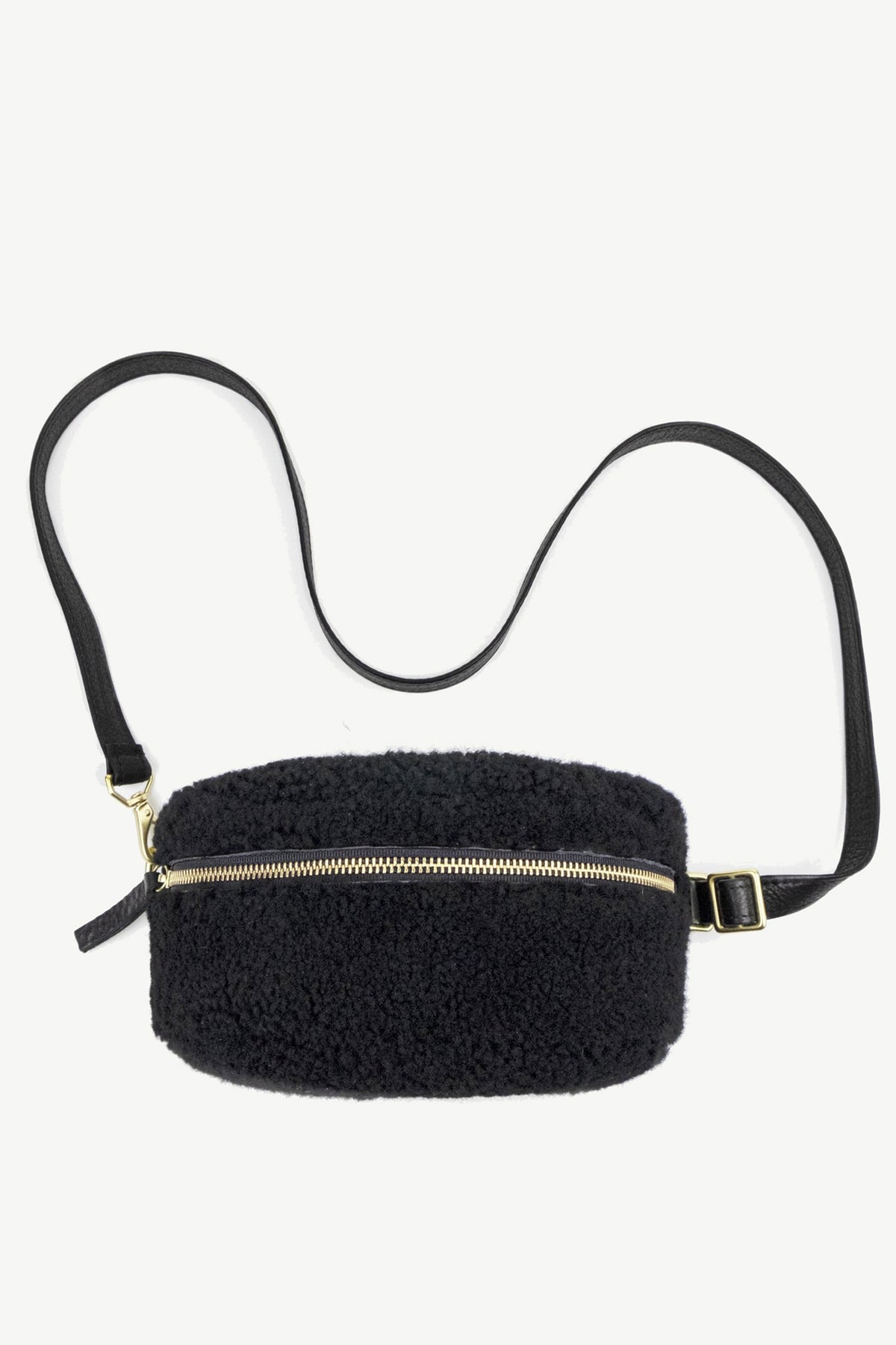 Shearling Bum Bag | Black